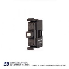 BASE CON LED AZUL 24VCD – M22-LED-B