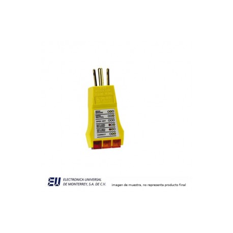 COMPROBADOR DE FALLA DE TOMACORRIENTES 110VCA – AMPROBE PY-2