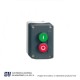 BOTONERA GRIS C/2 PULSADORES ROJO-VERDE 1NA+1NC – XALD213