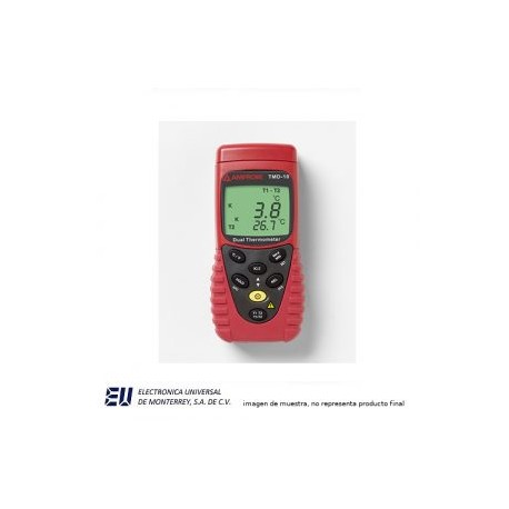 TERMOMETRO DE DOS CANALES TERMOPAR TIPO J – AMRPOBE TMD-10