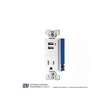COMBO 2 PORT USB RECEPTACLE 15A – TR7740W-BOX