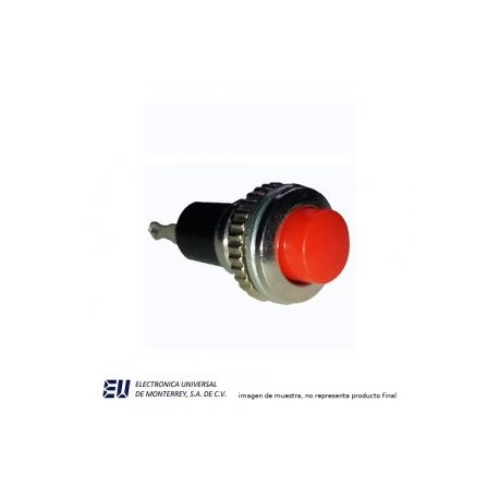 BOTON REDONDO  NORMAL ABIERTO ROJO MOMENTANEO – SW741