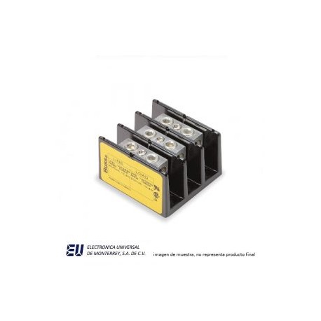 Bloques de terminal de barrera 3P 600VAC/DC Pwr Dist Block 175 AMP CAL 14-4 – 16204-3
