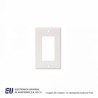 PLACA 1 MODULO BLANCO DECORATOR TERMOFIJO CON TORNILLO – 2151W-BOX