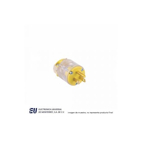 CLAVIJA ILUMINADA 15A 125V 2 POLOS 3H – 515PLTY-F