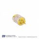 CLAVIJA ILUMINADA 15A 125V 2 POLOS 3H – 515PLTY-F