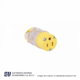 CONECTOR ILUMINADO 15A 125V 2 POLOS 3H – 515CLTY-F