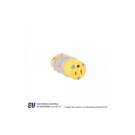 CONECTOR ILUMINADO 15A 125V 2 POLOS 3H – 515CLTY-F