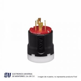 CLAVIJA ULTRAGRIP DIAMETRO DE CABLE 9.5-25.4MM 3 POLOS 4H 20A 480VCA GRADO INDUSTRIAL COLOR CODE – AHCL1620P