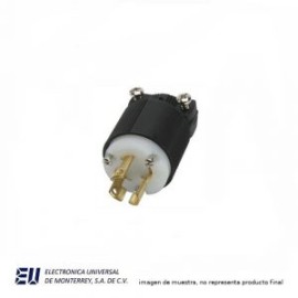 CLAVIJA ULTRAGRIP DIAMETRO DE CABLE 9.5-25.4MM 3 POLOS 4H 20A 250VCA GRADO INDUSTRIAL COLOR CODE – AHCL1520P