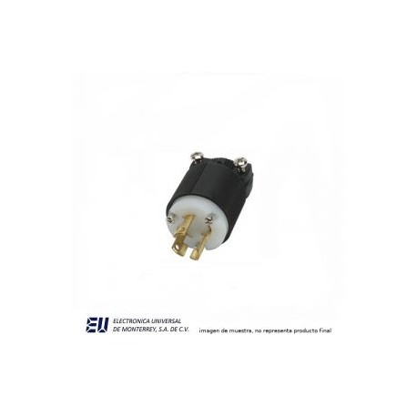 CLAVIJA ULTRAGRIP DIAMETRO DE CABLE 9.5-25.4MM 3 POLOS 4H 20A 250VCA GRADO INDUSTRIAL COLOR CODE – AHCL1520P