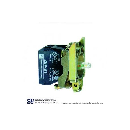 CUERPO PARA PULSADOR ILUM AMARILLO LED NA+NC – ZB4BW0B55