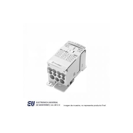 BLOQUE DISTRIBUCION 100VAC/1500VDC 250 AMP 12 CONEXIONES 1 ENTRADA 11 SALIDAS   –  9D0152500111