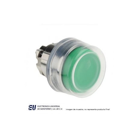 BOTON PULSADOR C/CAPUCHON COLOR VERDE – ZB4BP3