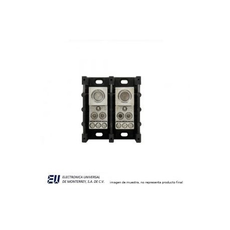 Bloques de terminal de barrera 2P 600VAC/DC Pwr Dist Block CAL 14-2 380 AMPER – 16335-2
