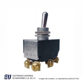 SWITCH TOGGLE 2P 2T ON-ON 10A 250VCA 15A 125VCA – SW82610