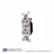 RECEPTACULO DOBLE BLANCO – M5250B
