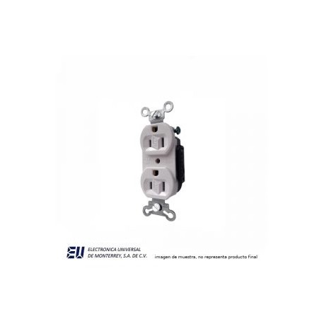 RECEPTACULO DOBLE BLANCO – M5250B