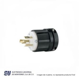 CLAVIJA 2P 3W 20A 250V NEGRA – CWL620P