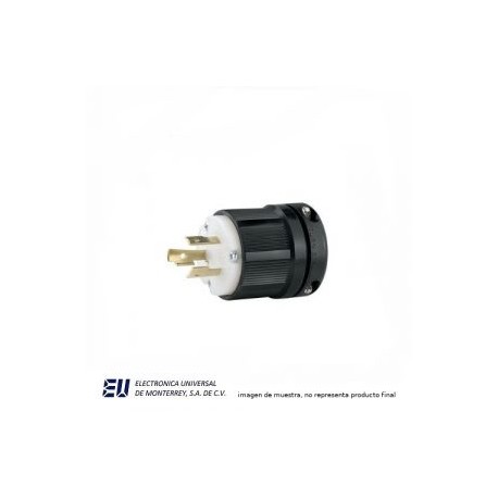 CLAVIJA 2P 3W 20A 250V NEGRA – CWL620P