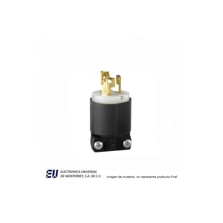 H/L PLUG 3P 3W 15A 125V BLACK & WHITE – CWL515P