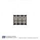 Bloques de terminal de barrera 3P 600VAC/DC Pwr Dist Block 420 AMP CAL 14-2 – 16376-3
