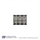 Bloques de terminal de barrera 3P 600VAC/DC Pwr Dist Block 420 AMP CAL 14-2 – 16376-3