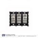 Bloques de terminal de barrera 3P 600VAC/DC Pwr Dist Block CAL 14-2 380 AMPER – 16335-3