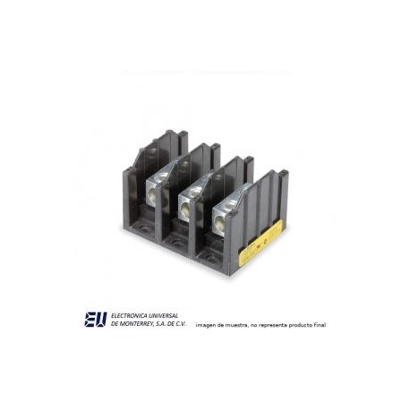 Bloques de terminal de barrera 3P 600VAC/DC Pwr Dist Block 310 AMO CAL 14-4 – 16303-3