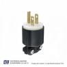 CLAVIJA 15A 125V 3  HILOS ENTRADA RECTA C/TIERRA – 6266