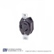 RECEPTACULO 30A 250V 3 POLOS 3 HILOS MEDIA VUELTA – 3330