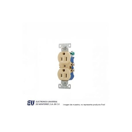 RECEPTACULA DUPLEX MARFIL 15A 125V 2P 3H – 270V