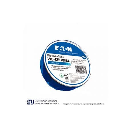 CINTA PVC AZUL 19mmx 18 M – WD-CE1700BL