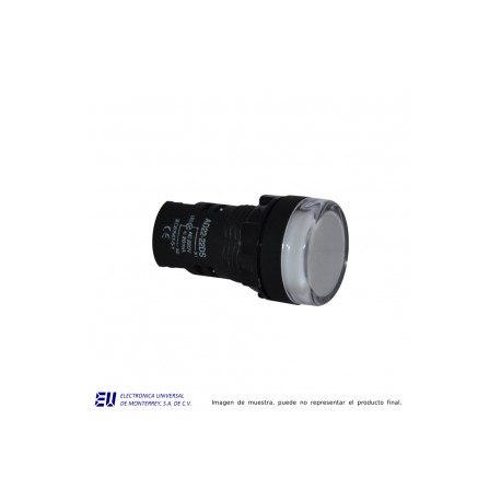 LED INDICATOR WHITE 127V AC/DC (BLANCO) – AD22-22DS-WHI