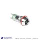 FOCO PILOTO 10MM VERDE 24V METALICO – AD16C-10V24