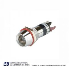 FOCO PILOTO 10MM ROJO 24V METALICO ad26c-10 – AD16C-10-R24
