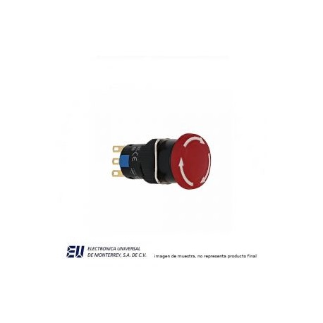 BOTON PULSADOR CUERPO 16MM HONGOPULSAR GIRAR TRABA – K16-812