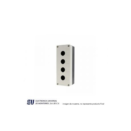 CAJA PLASTICA GRIS 4 BARRENO /4 HOYOS – SALM04G