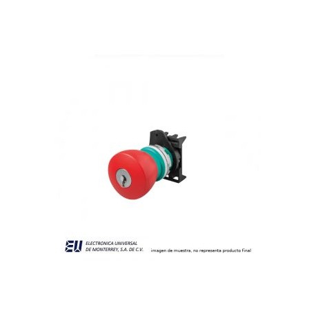 BOTON DE HONGO ROJO PLASTICO CON CON LLAVE 22MM – PPFN1C4NX