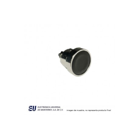 BOTON PULSADOR  NEGRO 22MM METALICO – LAY50-22SKB-N