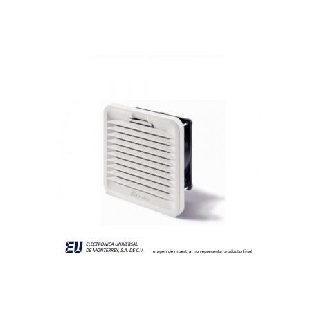 Ventilador con rejilla y filtro Tamaño 3 para empotrar a 174×174 con ventilador 120×120 Alimentacion 230VAC – 7F.20.8.230.3100