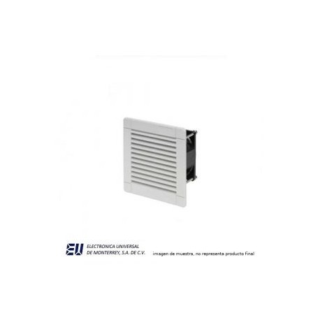 Ventilador con rejilla y filtro tamaño 3 para empotrar a 174×174 con ventilador 120×120 Alimentacion 120VAC – 7F.20.8.120.3100