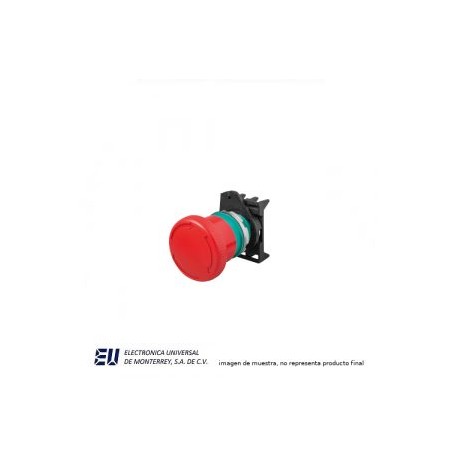 BOTON DE HONGO ROJO PLASTICO CON TRABA 22MM – PPFN1R4N