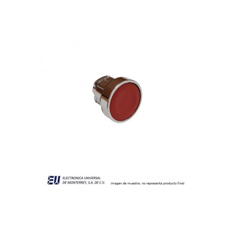 BOTON PULSADOR  ROJO 22MM METALICO – HLAY50-22SKB-R