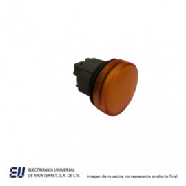 CABEZA DE PILOTO AMARILLO 22MM METALICO – HLAY50-22SKB-DP-Y