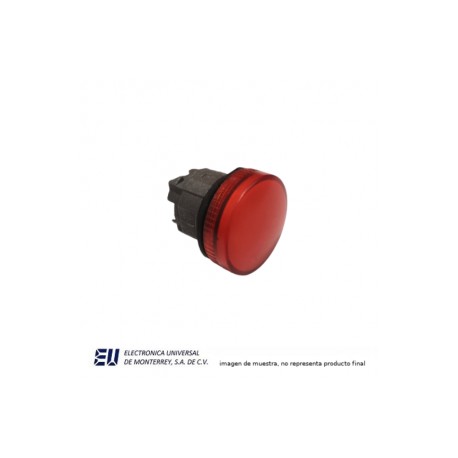 CABEZA DE PILOTO ROJO 22MM METALICO – HLAY50-22SKB-DP-R