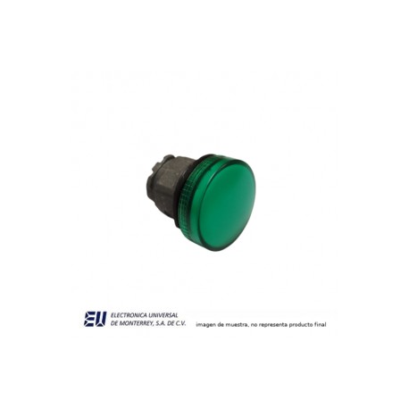 CABEZA DE PILOTO VERDE 22MM METALICO – HLAY50-22SKB-DP-G