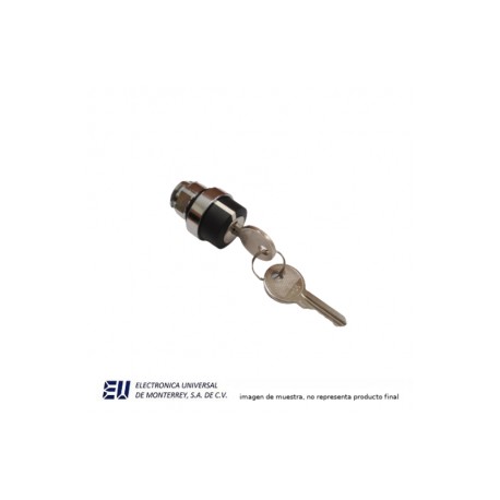 SELECTOR DE LLAVE 2 POS SOSTENIDO 22MM METALICO – HLAY50-22SKB-CX-2Y