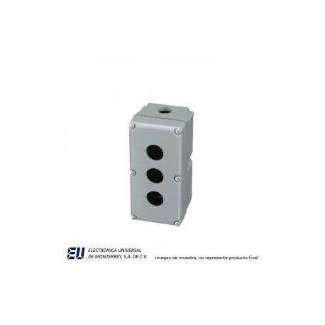 BOTONERA VACIA DE 3 ORIF. 30MM – 9001KY3