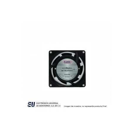 VENTILAD.80X80X38MM 115VCA 0.13A C/CABLE DE BALEROS 510-670 – HV1158